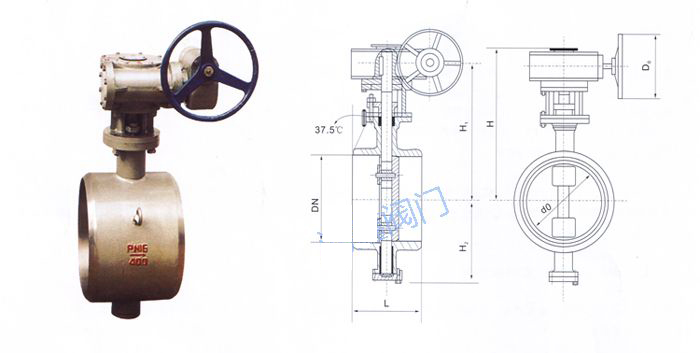 D363H对焊式硬密封蝶阀